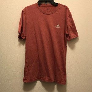 Adidas Red/Maroon Active Athletic Short Sleeve T-Shirt Men Small